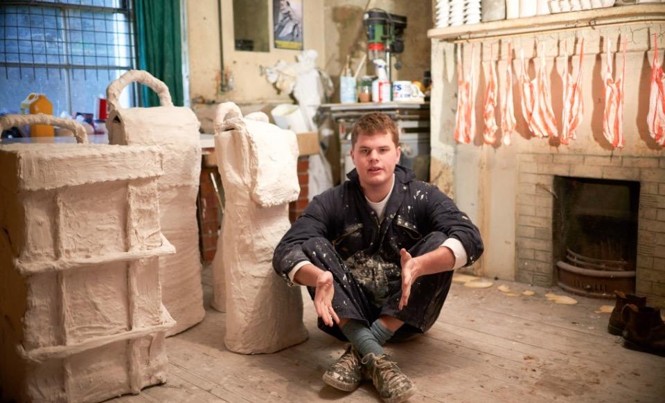 Photo of Joe Sweeney in his studio